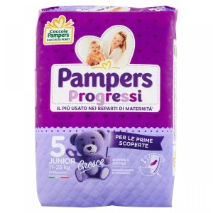 Couches Pampers Progressi Maxi 11-25 Kg Taille 5 (19pcs)