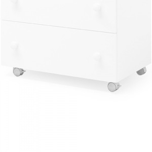 Kit 4 roulettes pour commode de table à langer Erbesi avec goupille
