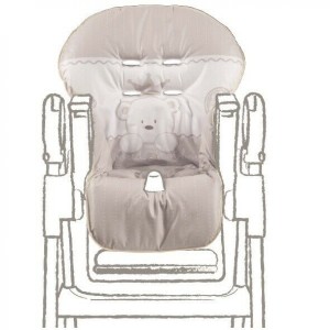 Italbaby Housse de chaise haute en PVC Baby King Tortora
