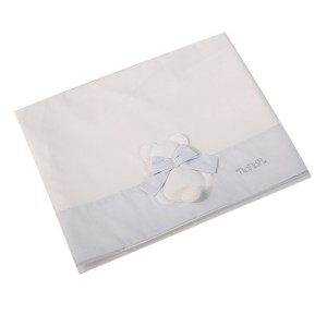 Ensemble de draps Nanan pour lit bébé 3pcs Blue Bow