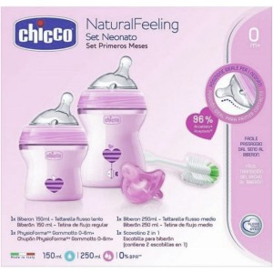 Coffret cadeau Chicco NaturalFeeling Pink