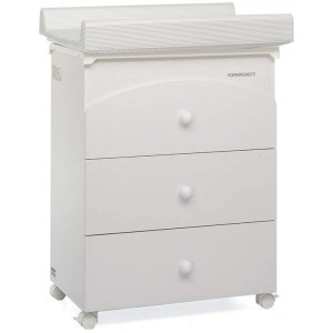Commode et table à langer Foppapedretti Lucy Il Bagnetto Bianco
