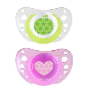 Succhietto Chicco Physio Air Silicone 2 PZ Rosa Verde 6-16m 