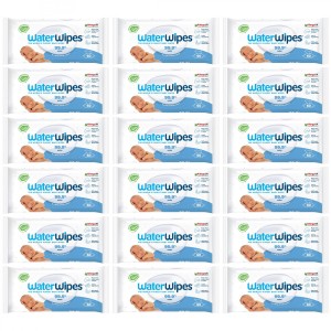 WaterWipes BIO Lingettes humides 60 pièces, 18 paquets de 60 (1080 pièces)