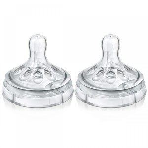 Philips Avent Set De 2 Tétines Natural 6+ Mois Liquides Epaissis